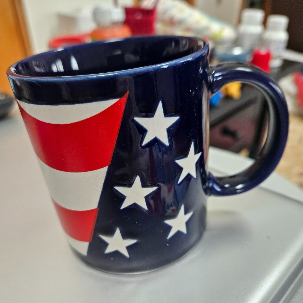 vintage otagiri Japan American flag stars and stripes